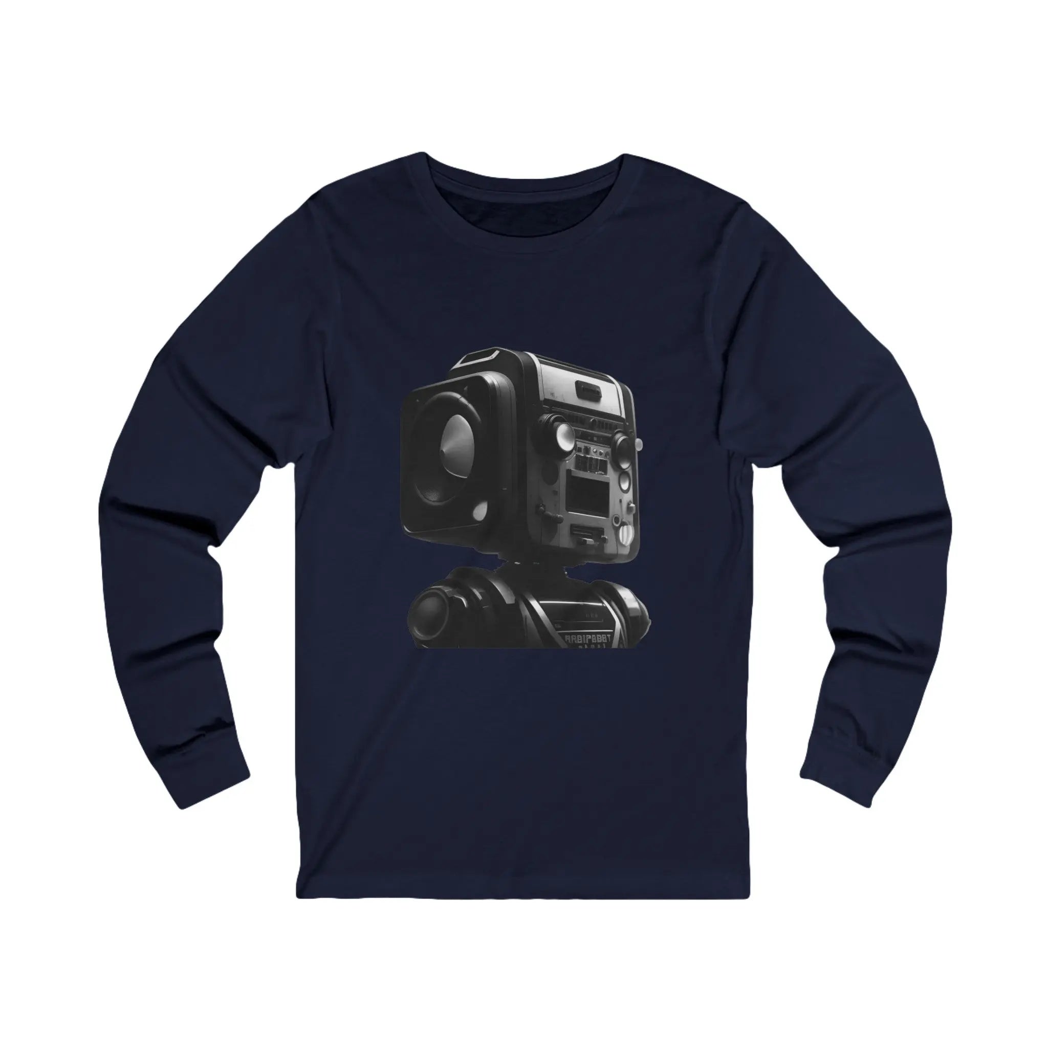 Robot Boombox Head - Unisex Jersey Long Sleeve T-Shirt - NEXTHREADZ Apparel Inc