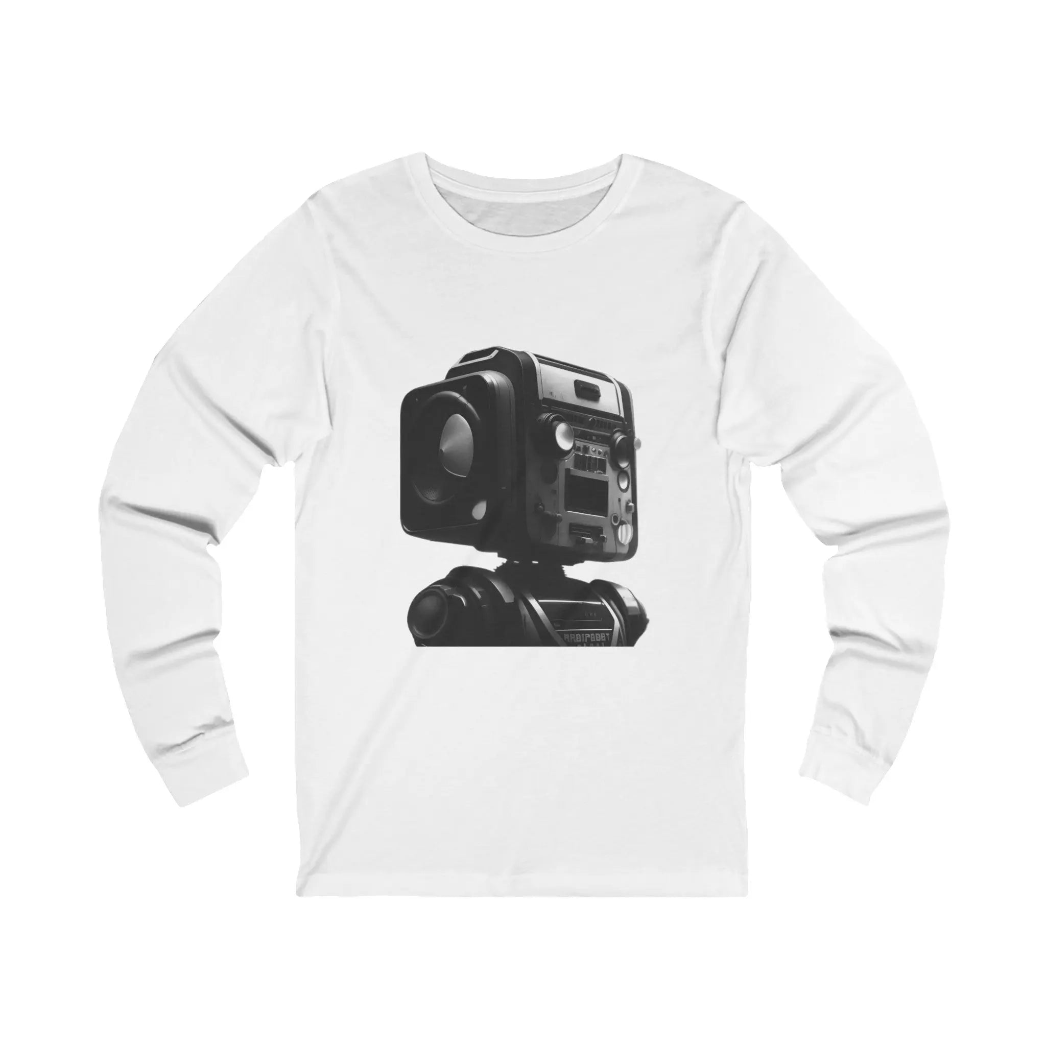 Robot Boombox Head - Unisex Jersey Long Sleeve T-Shirt - NEXTHREADZ Apparel Inc