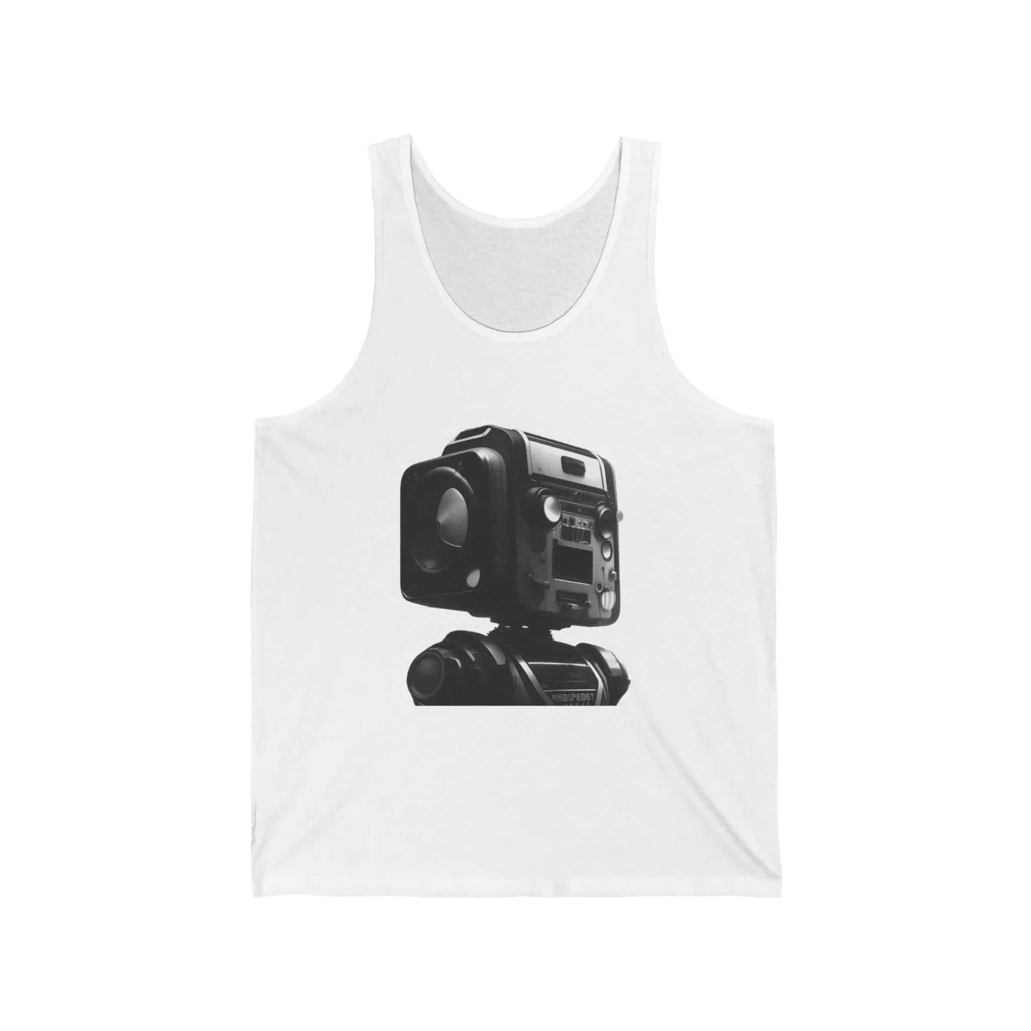 Robot Boombox Head - Unisex Tank Top - NEXTHREADZ Apparel Inc