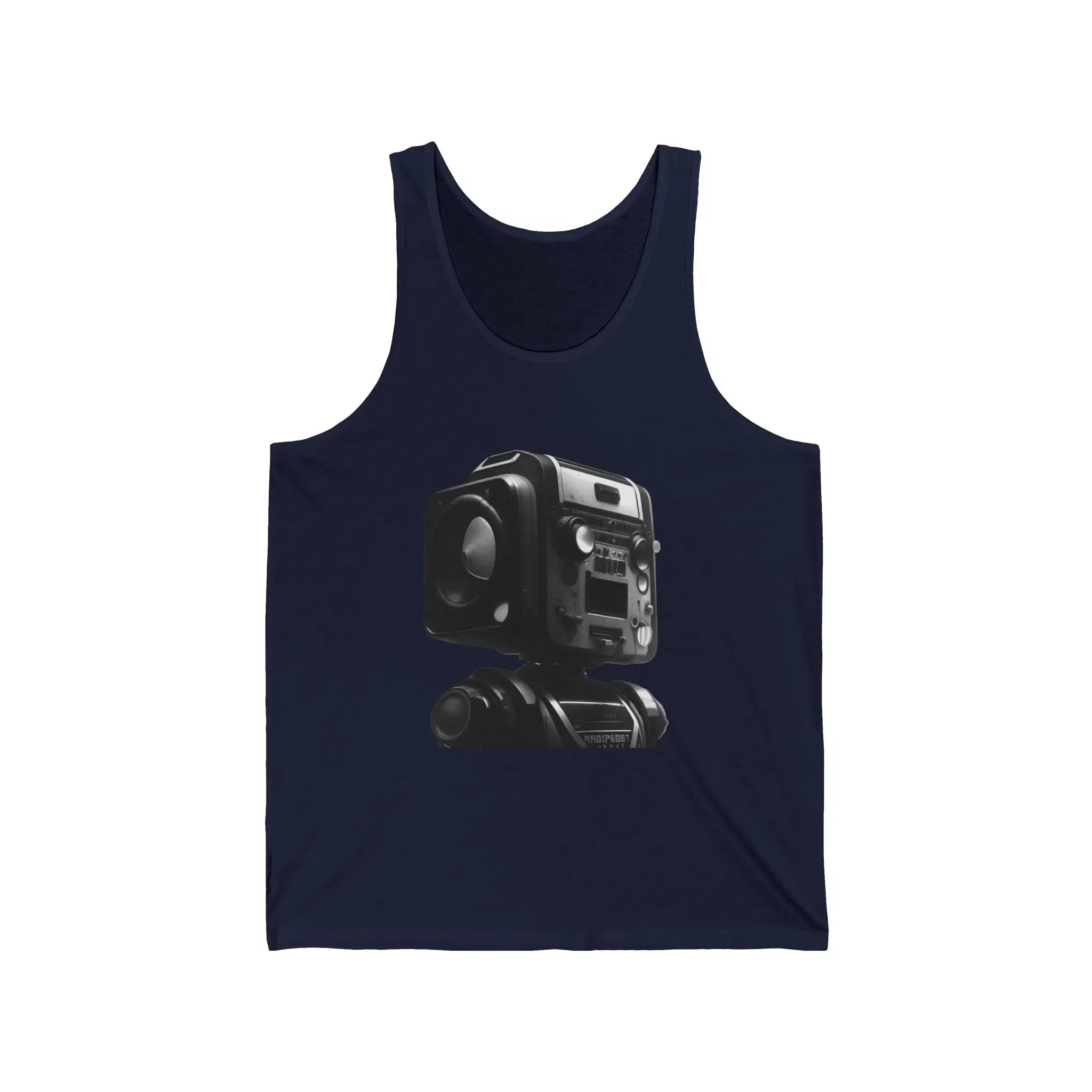 Robot Boombox Head - Unisex Tank Top - NEXTHREADZ Apparel Inc