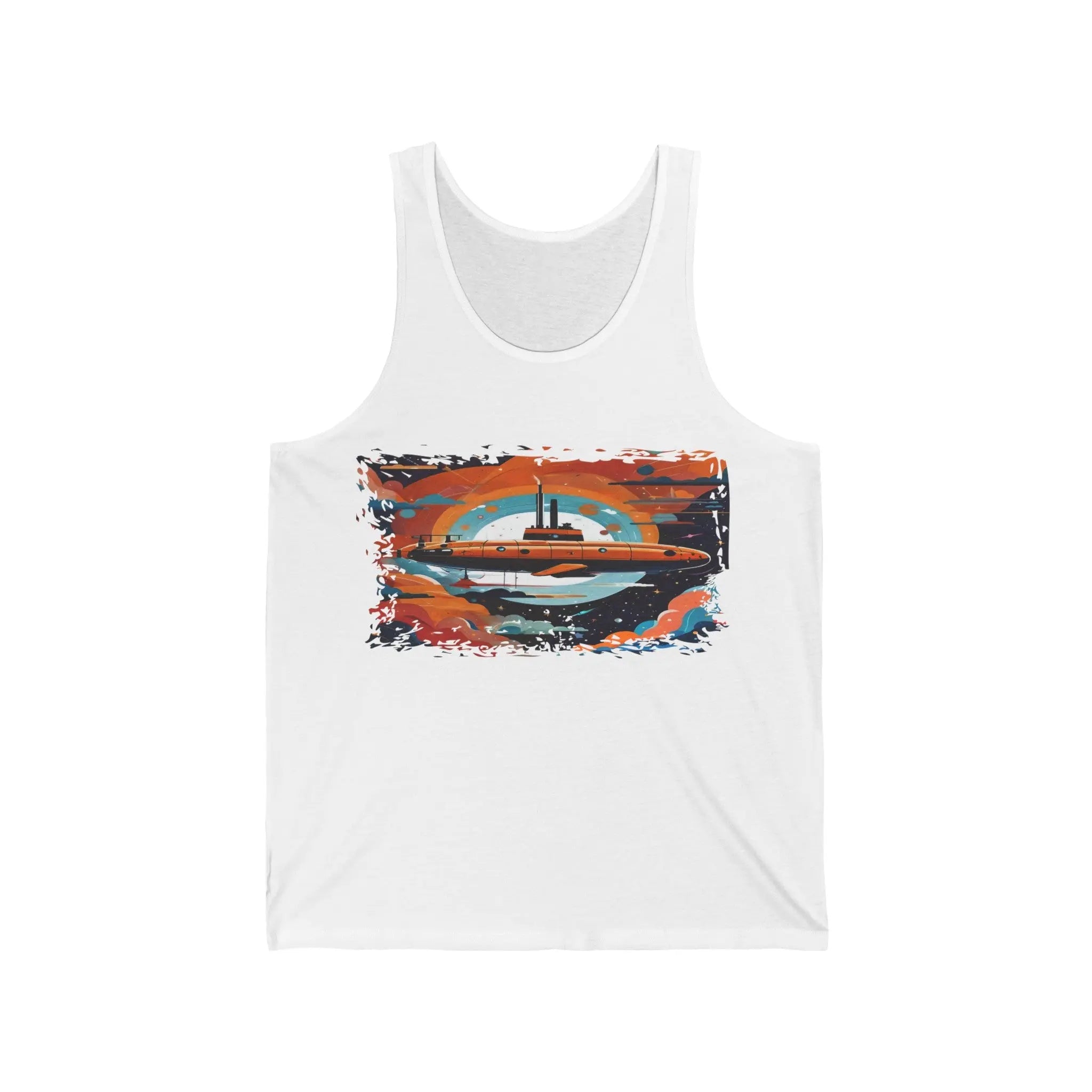 Submarine In Outer Space - Unisex Tank Top - NEXTHREADZ Apparel Inc