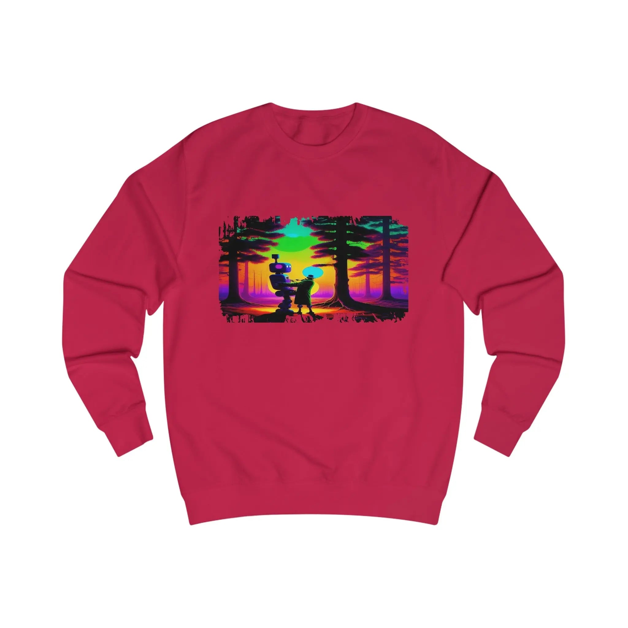 Two Robots In A Forest - Unisex Sweatshirt - NEXTHREADZ Apparel Inc