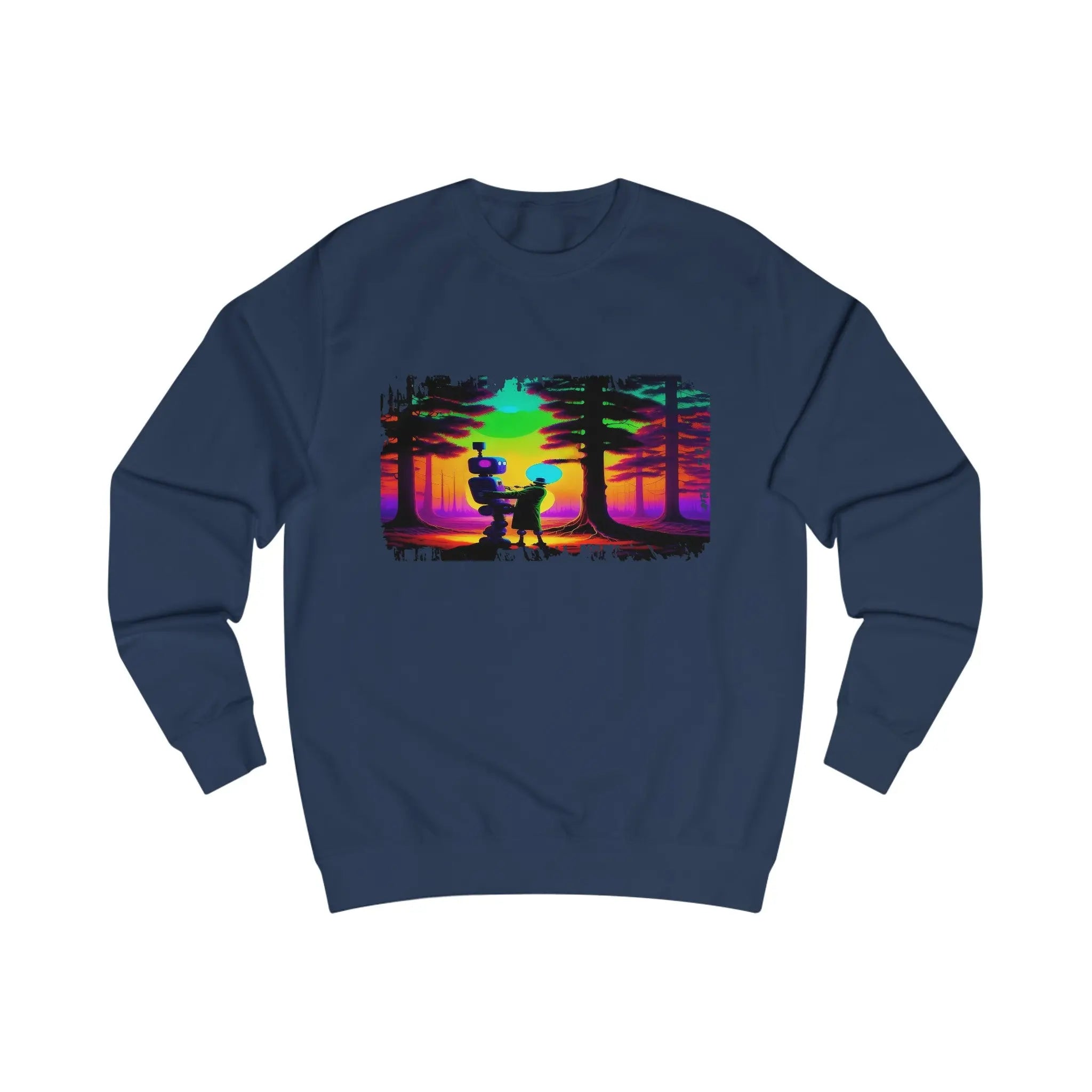 Two Robots In A Forest - Unisex Sweatshirt - NEXTHREADZ Apparel Inc