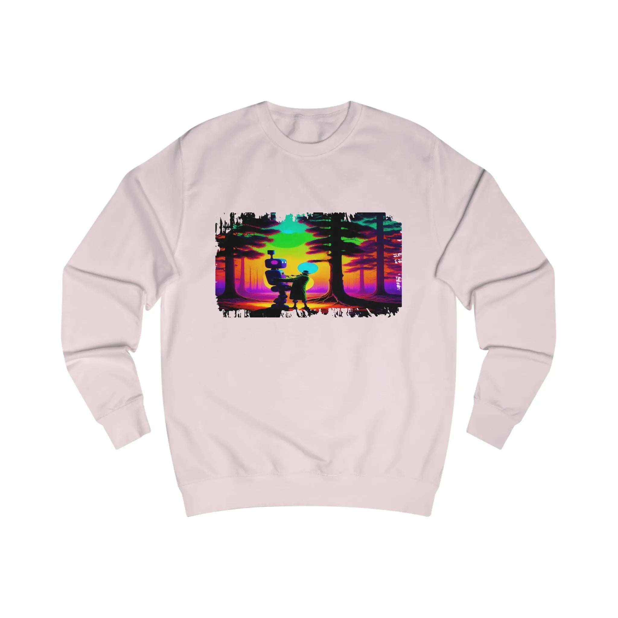 Two Robots In A Forest - Unisex Sweatshirt - NEXTHREADZ Apparel Inc