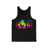 Two Robots In A Forest - Unisex Tank Top - NEXTHREADZ Apparel Inc