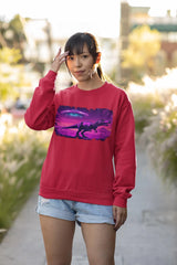 UFO Visiting T-Rex - Unisex Sweatshirt - NEXTHREADZ Apparel Inc